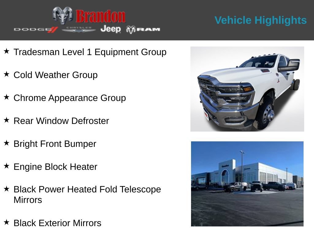 New 2026 RAM 3500 Tradesman w/ Chrome Appearance Group AWD/4WD image 2
