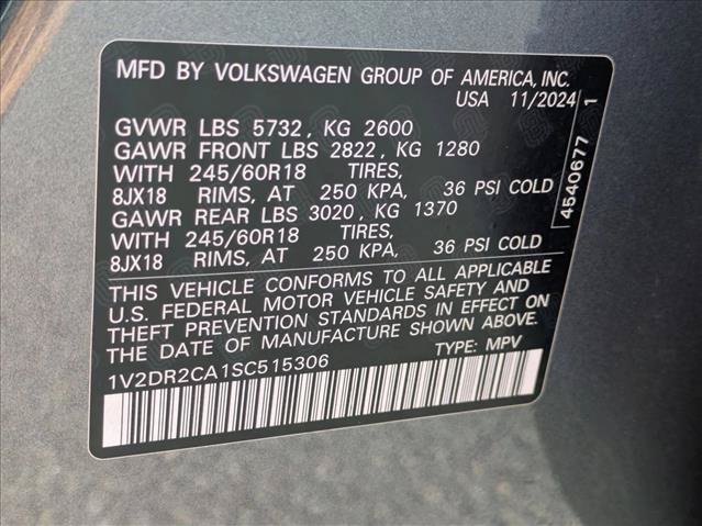 Used 2025 Volkswagen Atlas SE FWD image 15