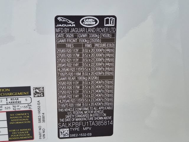 New 2026 Land Rover Range Rover Long Wheelbase SE AWD/4WD image 22