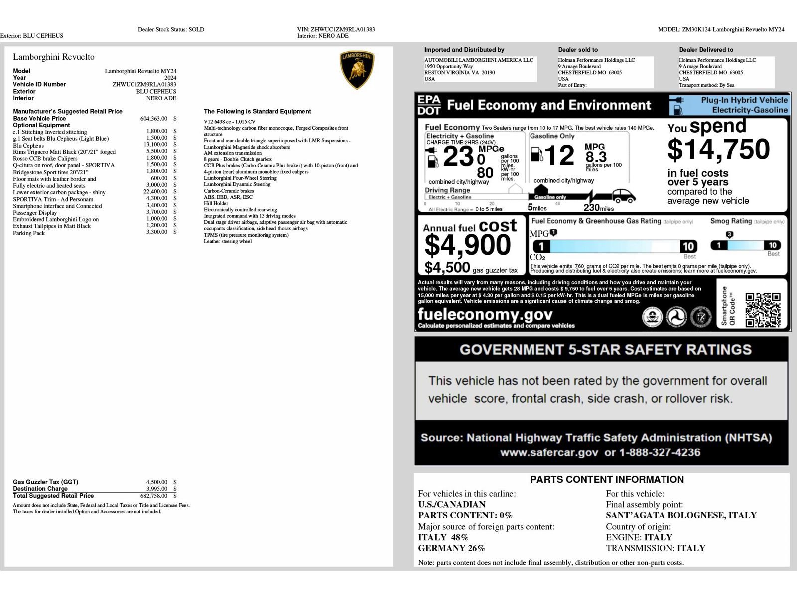 Used 2024 Lamborghini Revuelto image 6