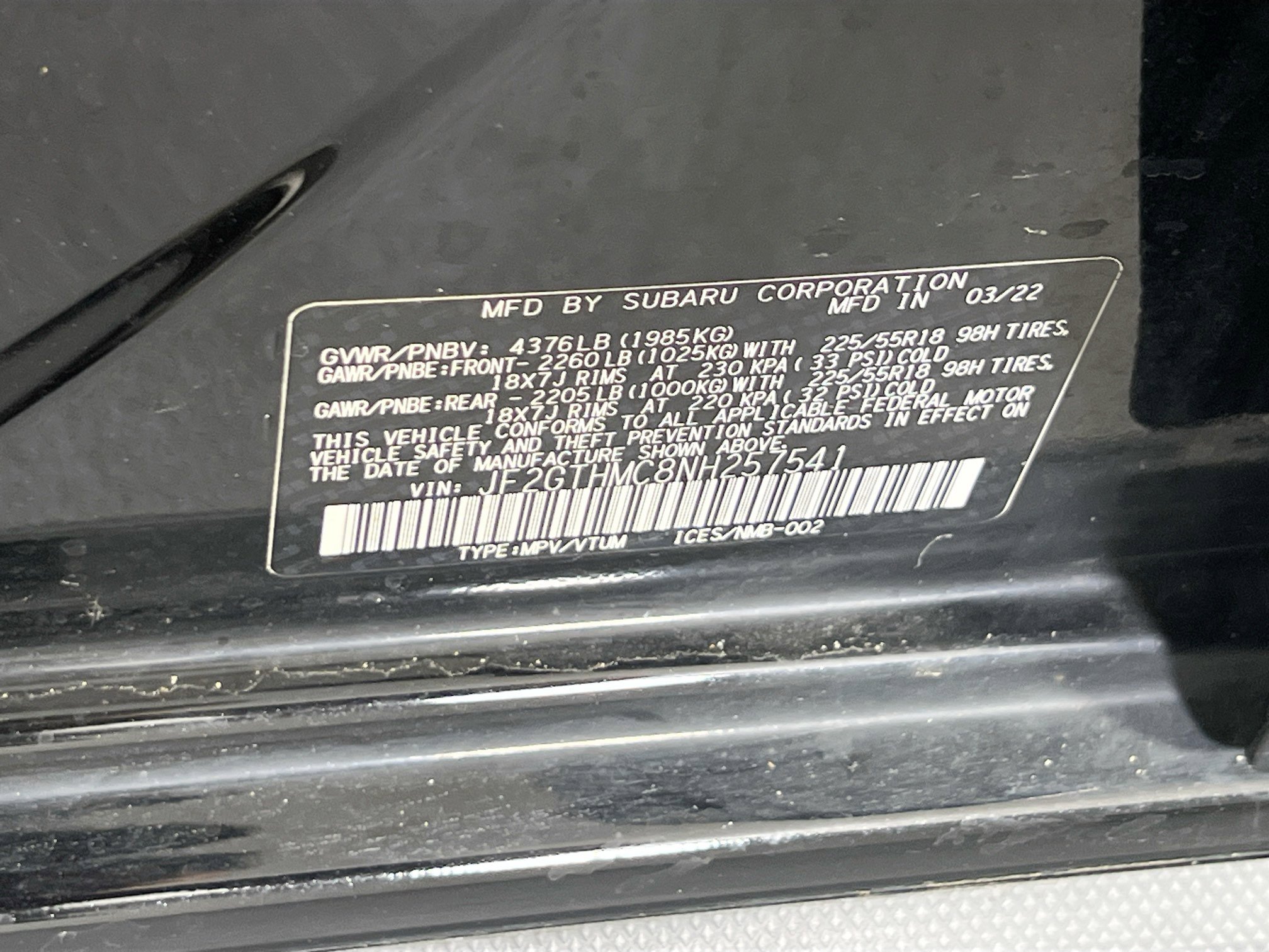 Used 2022 Subaru Crosstrek 2.5i Limited w/ Moonroof Package 1 image 30