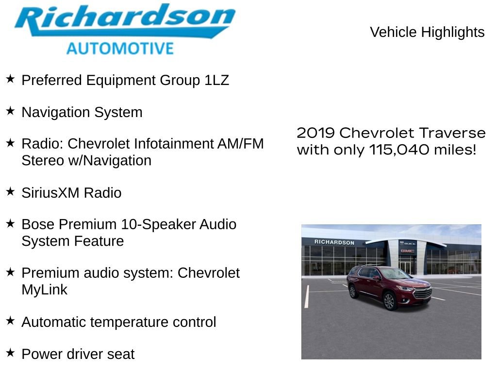 Used 2019 Chevrolet Traverse Premier image 10