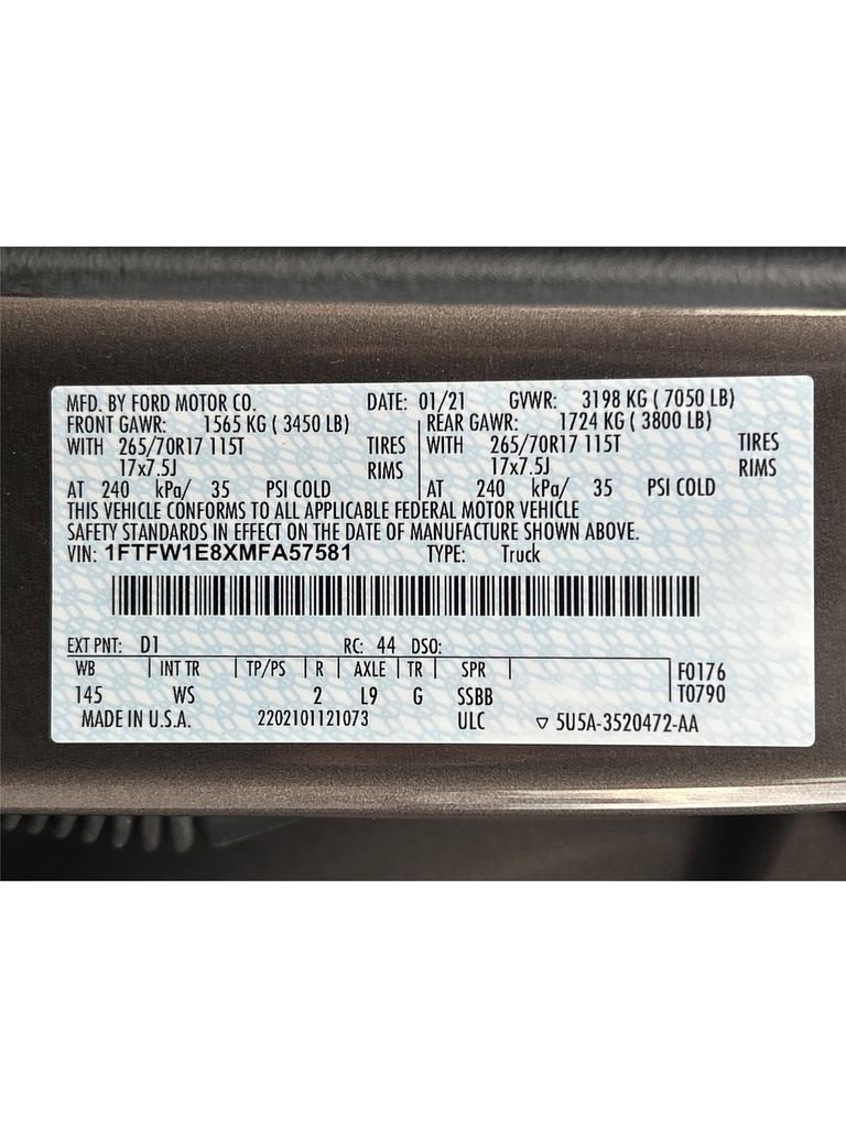 Used 2021 Ford F150 XL w/ Trailer Tow Package image 12