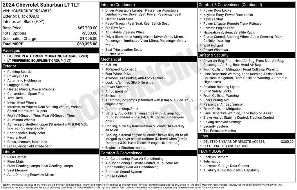 Used 2024 Chevrolet Suburban LT AWD/4WD image 5