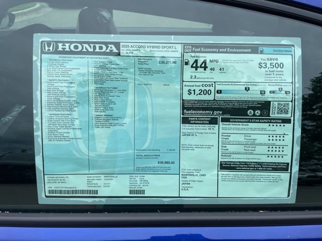 New 2025 Honda Accord Sport image 8