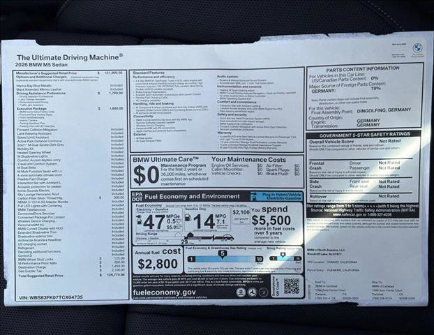 New 2026 BMW M5 w/ Executive Package image 17