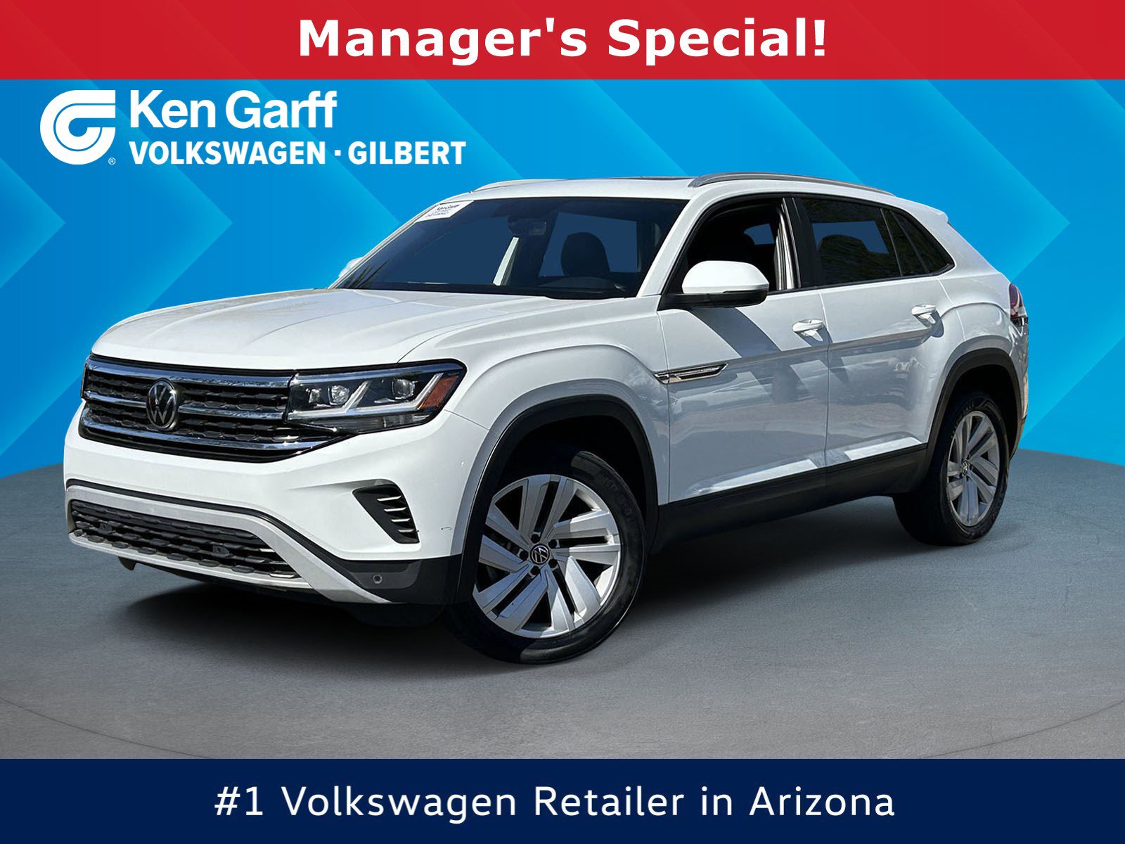 Used 2023 Volkswagen Atlas Cross Sport SE w/ Panoramic Sunroof Package FWD image 1