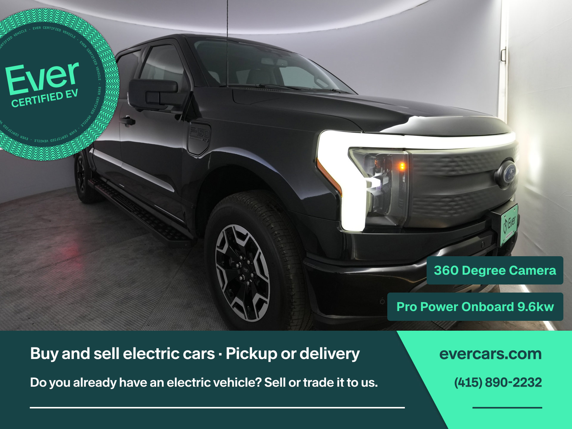 Used 2023 Ford F150 Lightning XLT AWD/4WD image 1