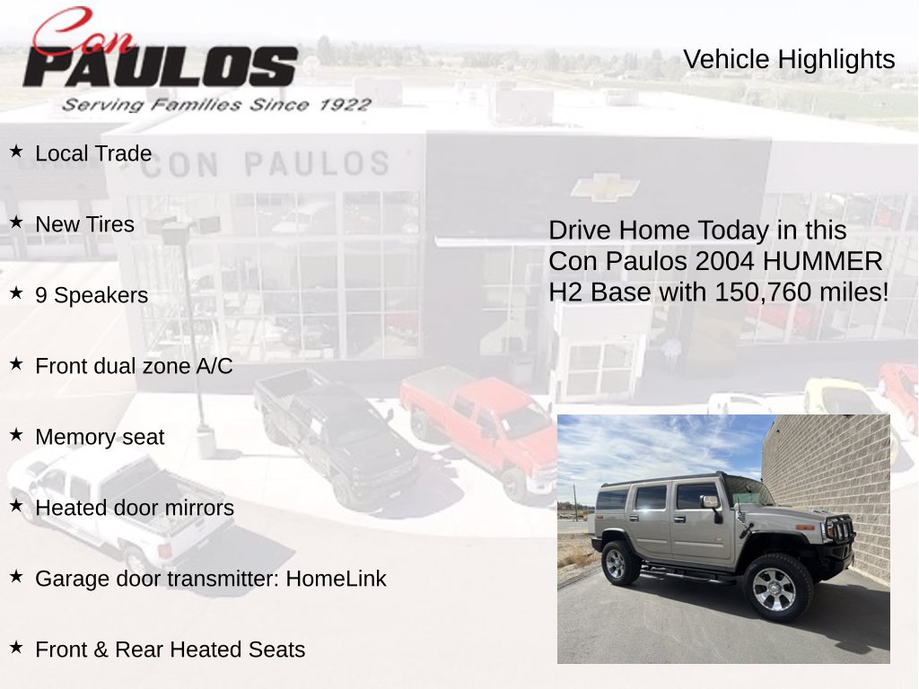 Used 2004 HUMMER H2 w/ Preferred Equipment Group AWD/4WD image 7