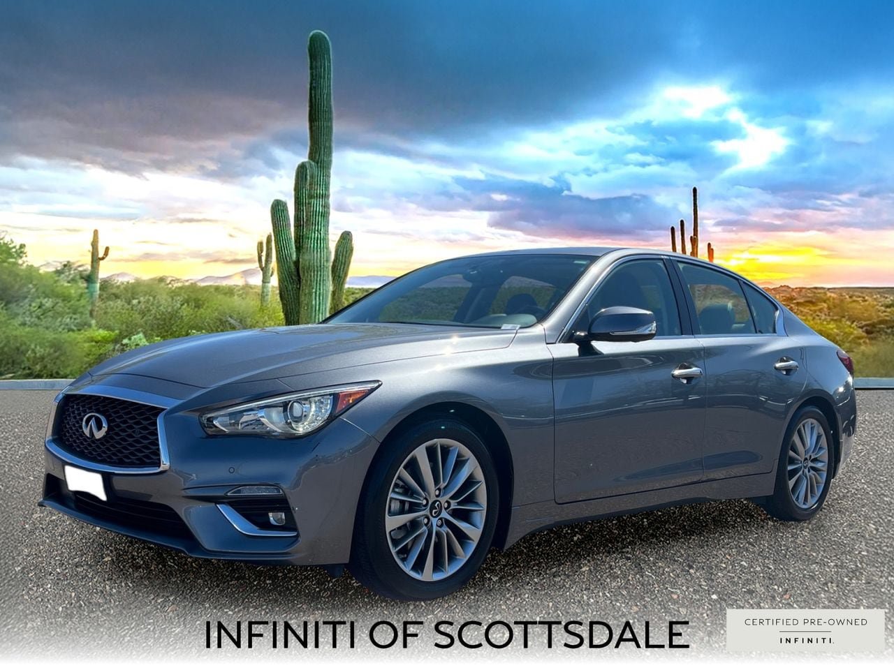 Certified 2023 INFINITI Q50 Luxe w/ Cargo Package RWD image 1