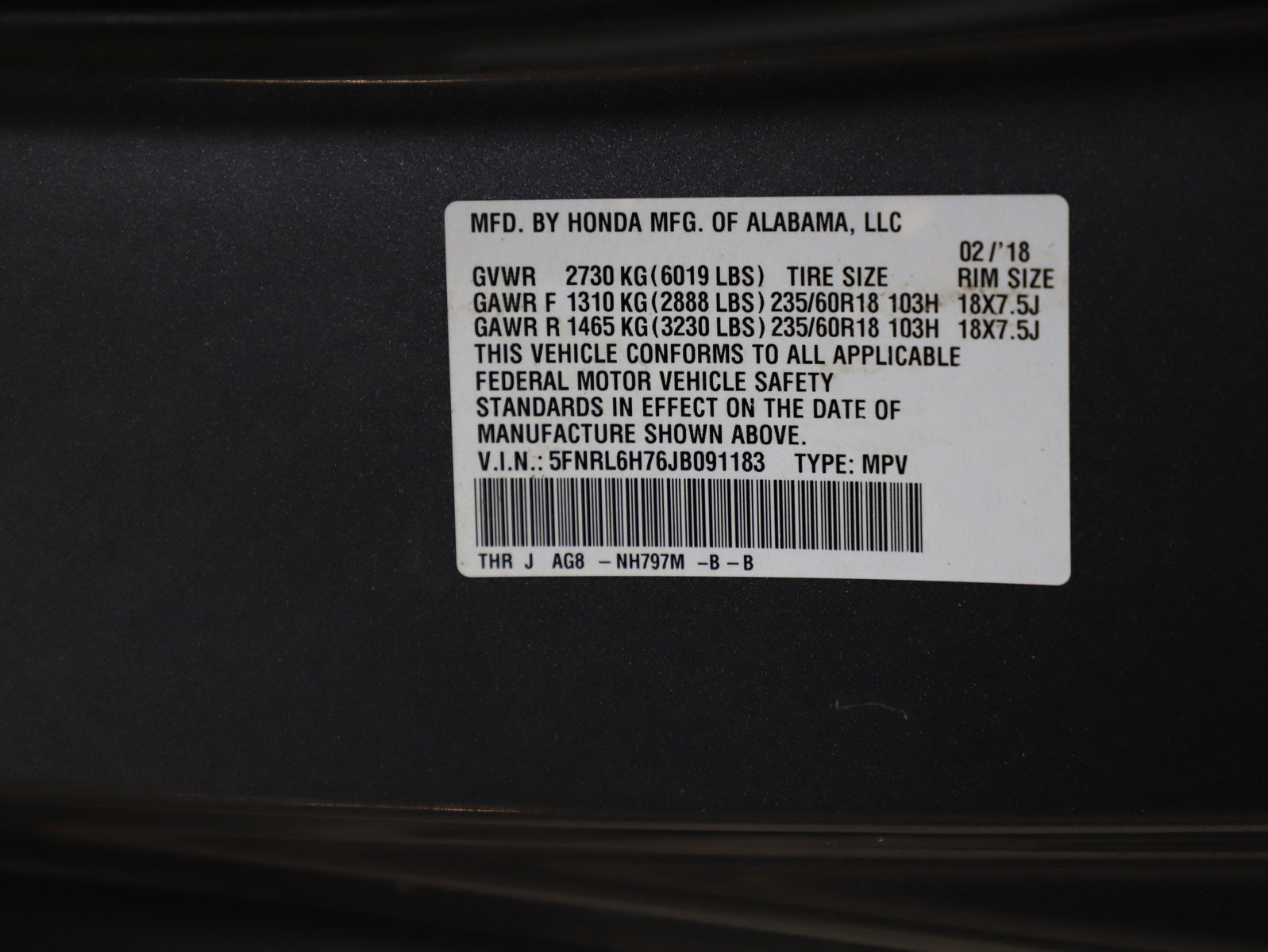 Used 2018 Honda Odyssey EX-L image 24