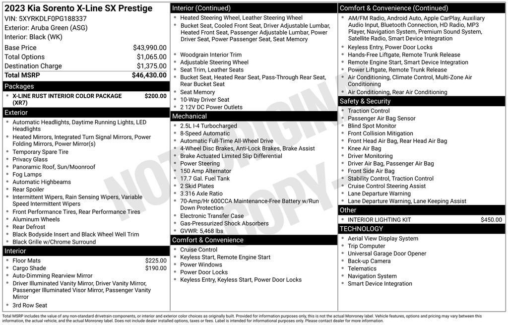 Used 2023 Kia Sorento SX Prestige image 6