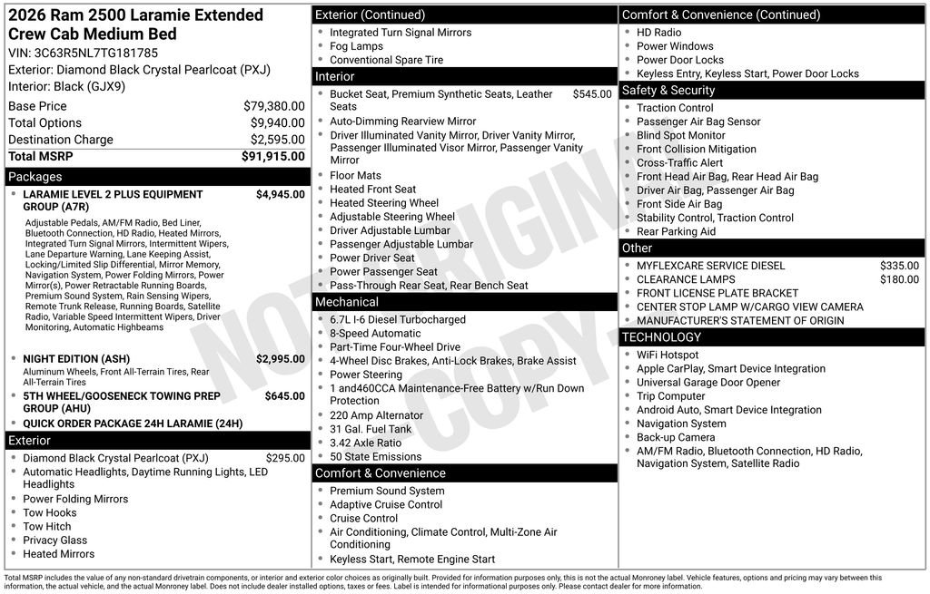 Used 2026 RAM 2500 Laramie image 52
