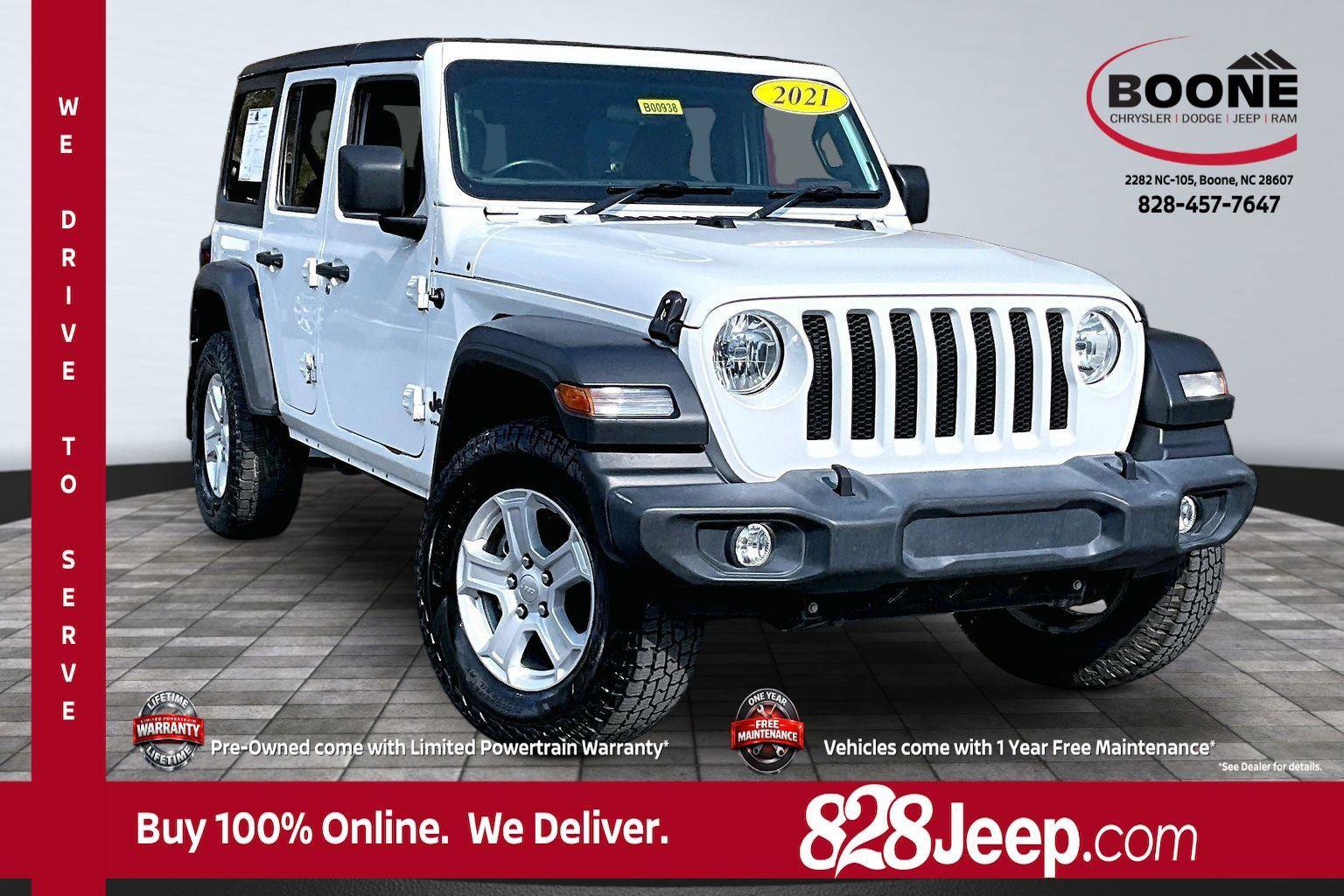 Used 2021 Jeep Wrangler Unlimited Sport w/ Cold Weather Group