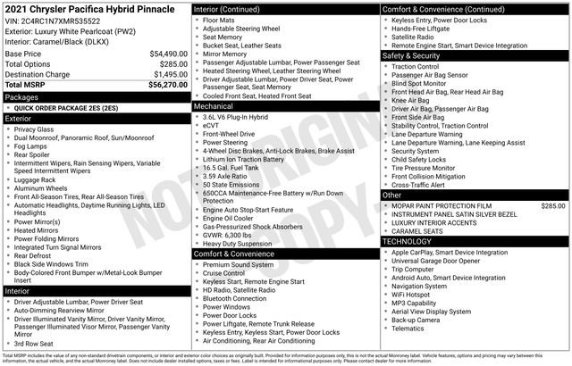 Used 2021 Chrysler Pacifica Pinnacle image 31