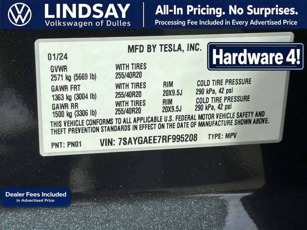 Used 2024 Tesla Model Y Long Range AWD/4WD image 27