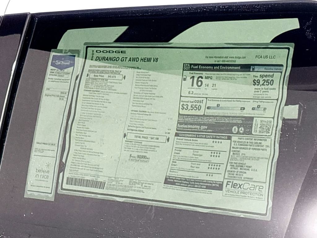 New 2026 Dodge Durango GT image 24