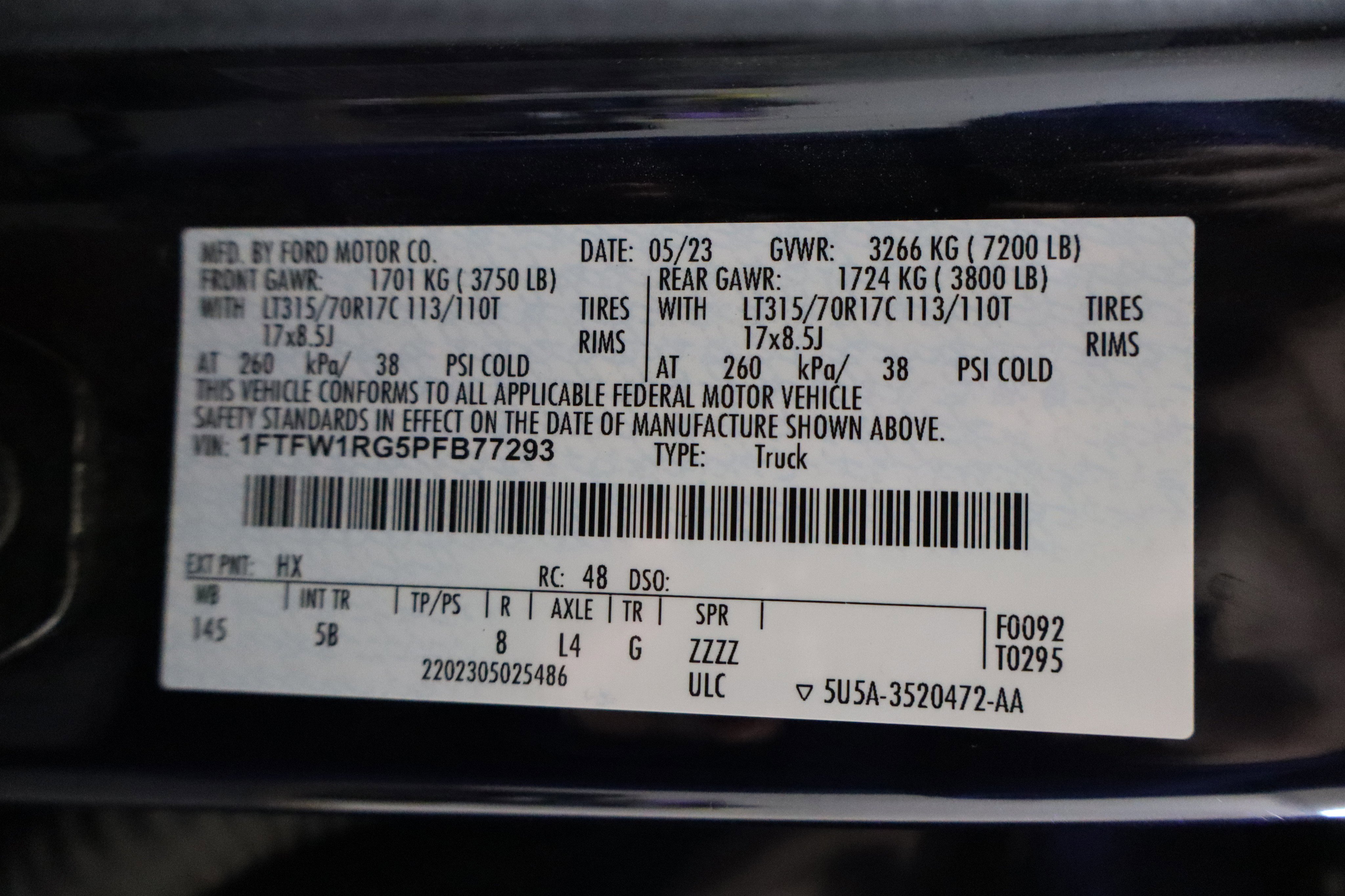 Used 2023 Ford F150 Raptor w/ Blue Interior Package image 36