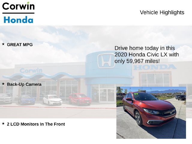 Used 2020 Honda Civic LX image 6