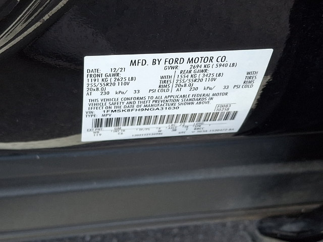 Used 2022 Ford Explorer Limited w/ Equipment Group 301A AWD/4WD image 24