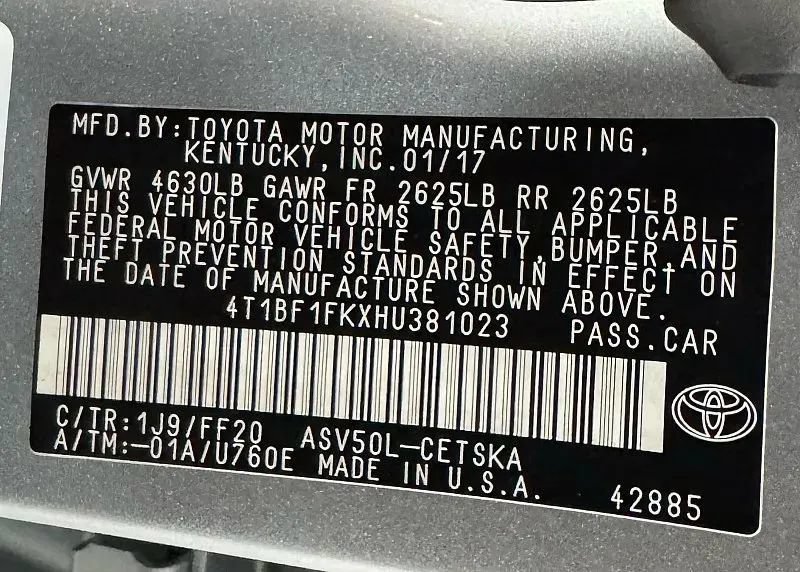 Used 2017 Toyota Camry SE FWD image 22