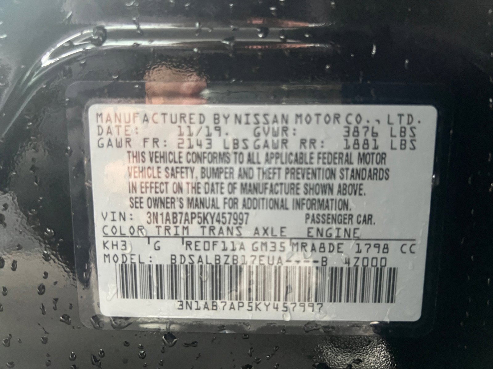 Used 2019 Nissan Sentra S image 18