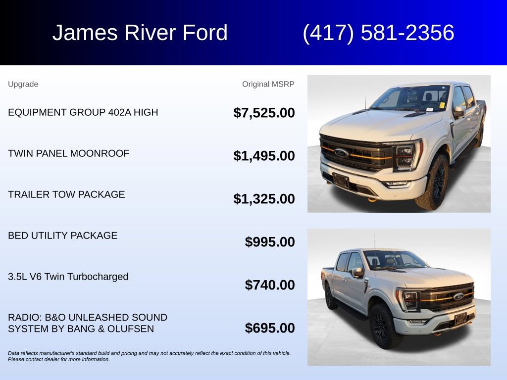 Used 2023 Ford F150 Tremor w/ Equipment Group 402A High AWD/4WD image 5
