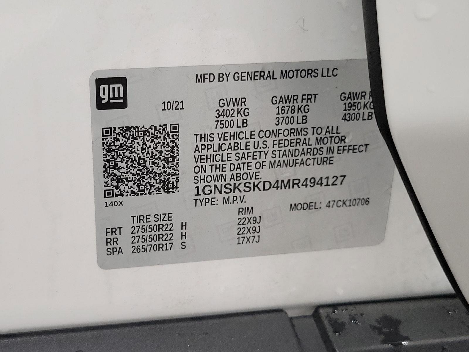 Used 2021 Chevrolet Tahoe Premier AWD/4WD image 28