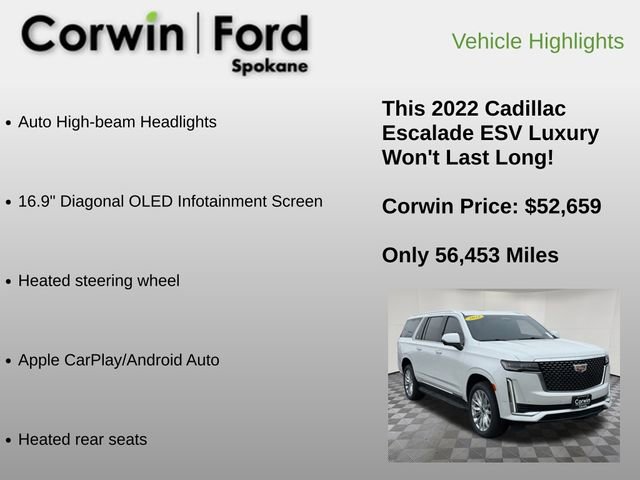 Used 2022 Cadillac Escalade ESV Luxury image 12