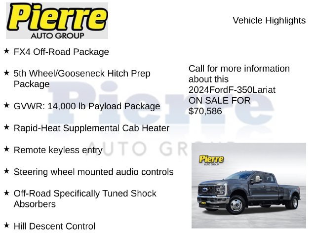 Used 2024 Ford F350 Lariat w/ Lariat Ultimate Package AWD/4WD image 7