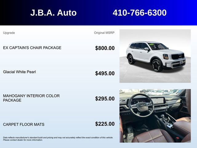 Used 2024 Kia Telluride EX w/ EX Captain's Chair Package image 5