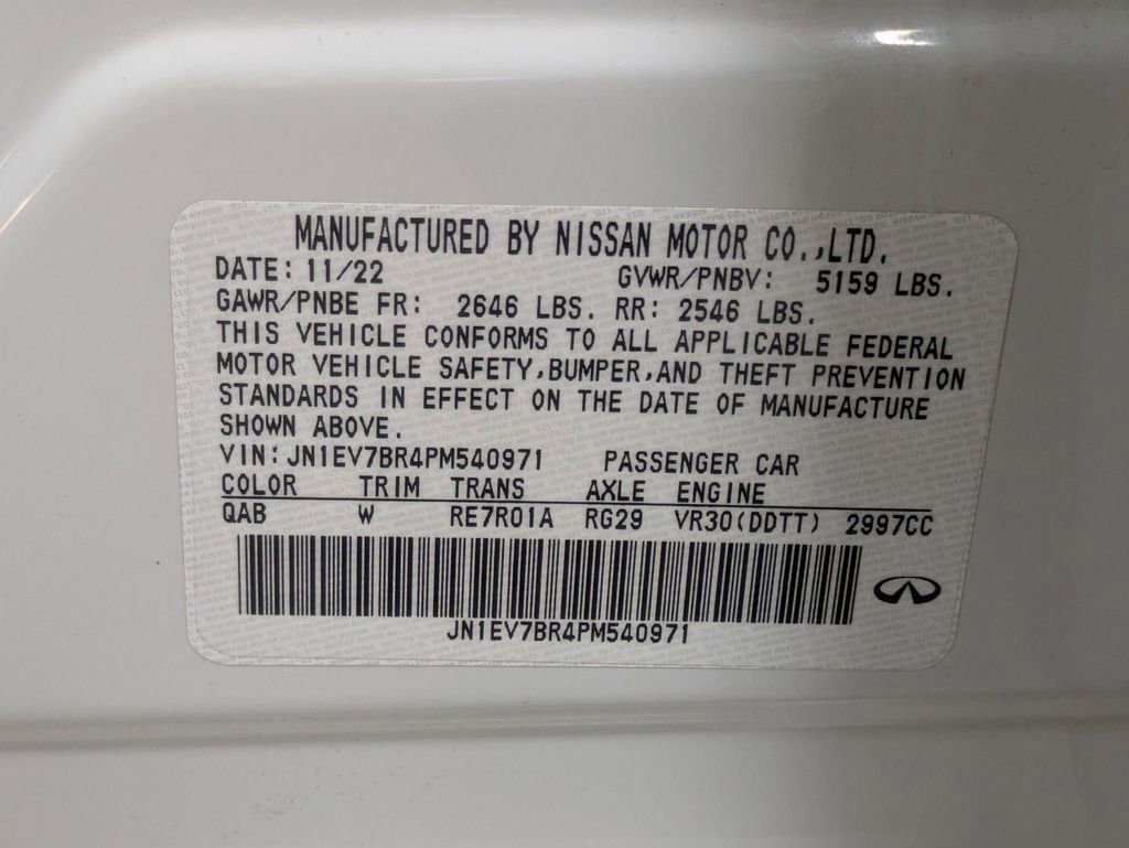 Certified 2023 INFINITI Q50 Luxe image 33