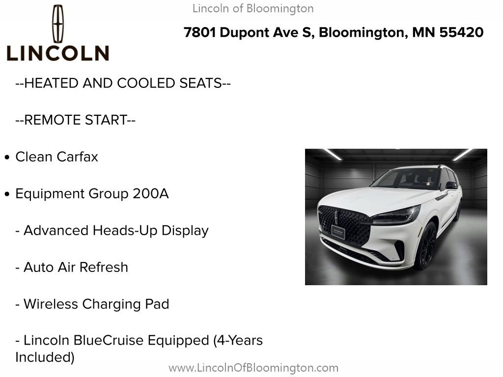Used 2025 Lincoln Aviator Reserve w/ Jet Appearance Package AWD/4WD image 5