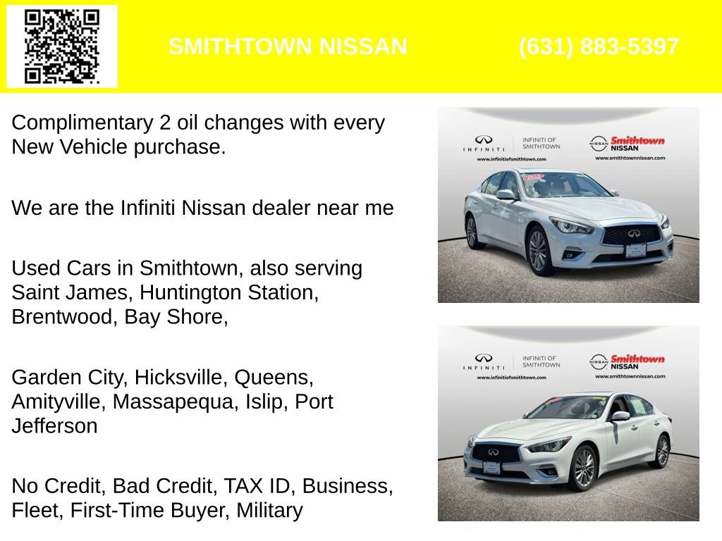 Used 2023 INFINITI Q50 Luxe w/ Cargo Package AWD/4WD image 2