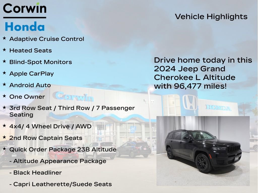 Used 2024 Jeep Grand Cherokee L Laredo AWD/4WD image 7