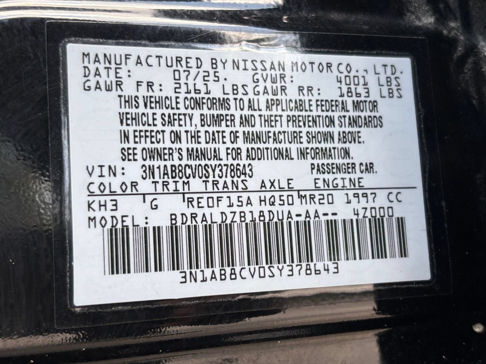 Used 2025 Nissan Sentra SV FWD image 24