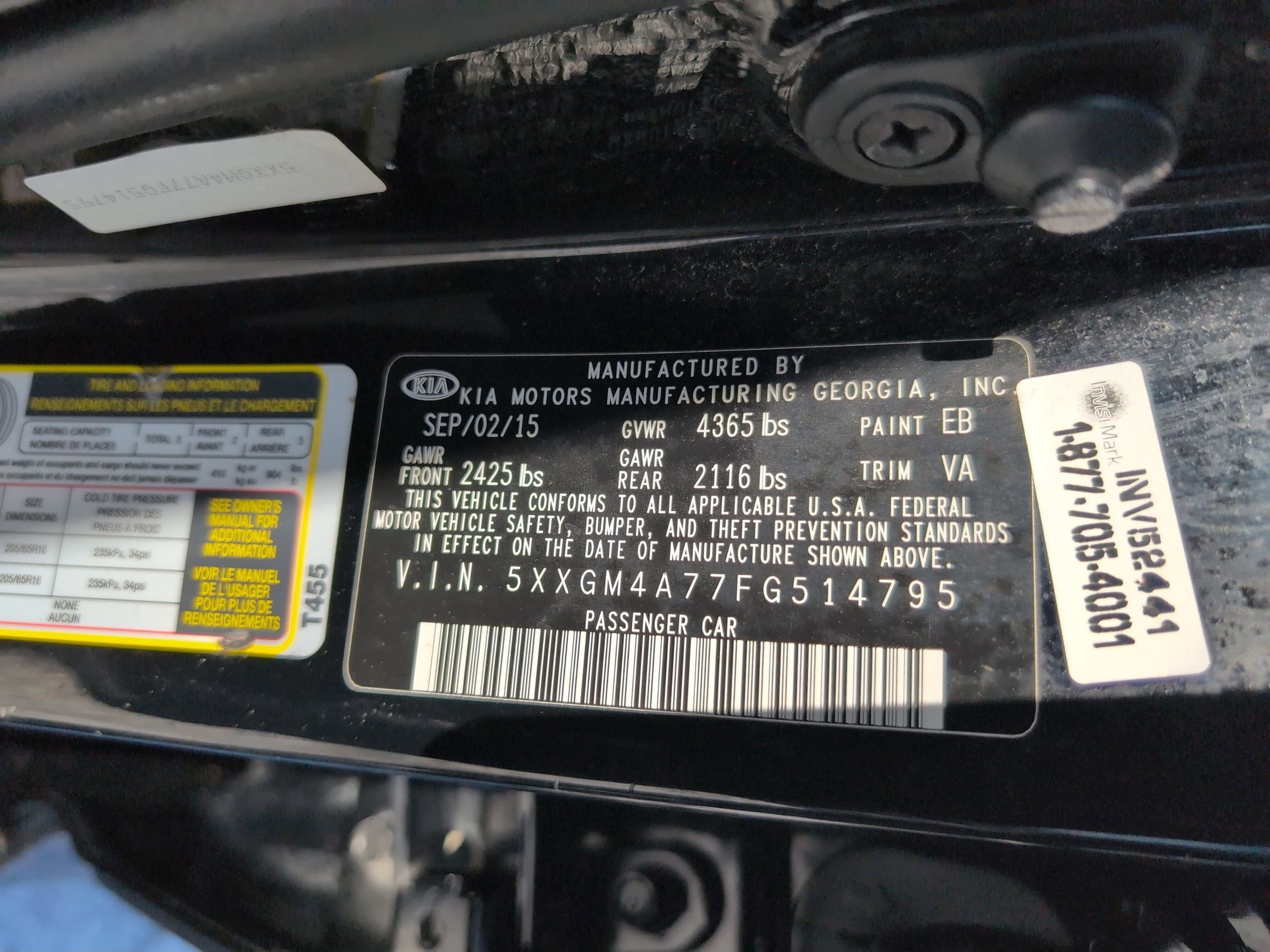 Used 2015 Kia Optima LX image 30