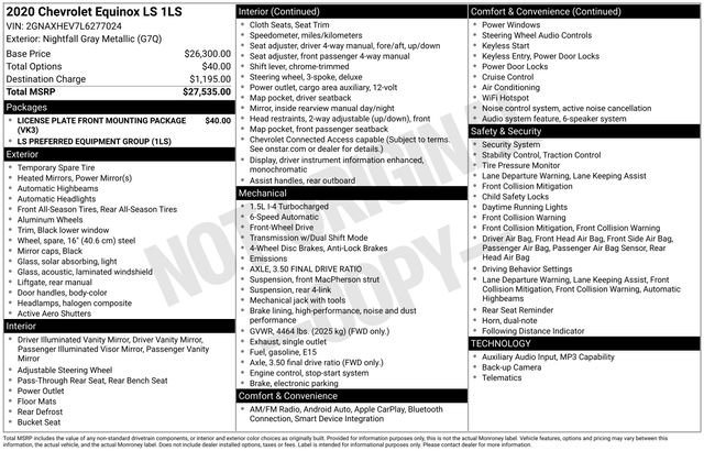 Used 2020 Chevrolet Equinox LS FWD image 36