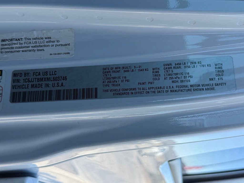 Used 2021 Jeep Gladiator Rubicon image 38