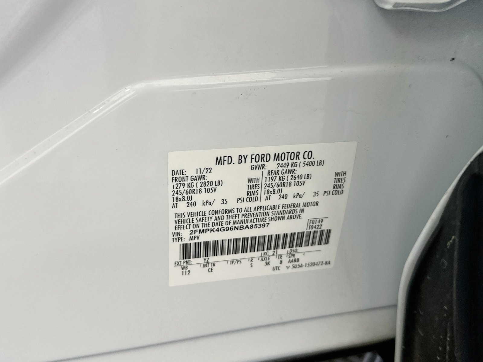 Used 2022 Ford Edge SE AWD/4WD image 29