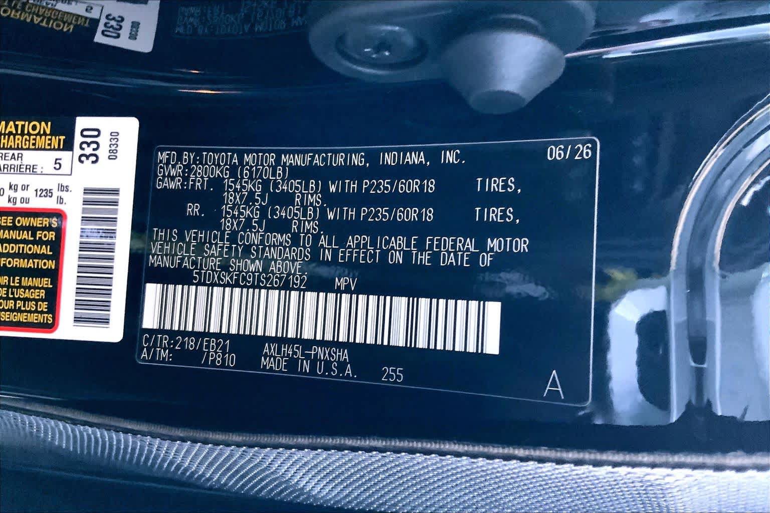 New 2026 Toyota Sienna XSE AWD/4WD image 22