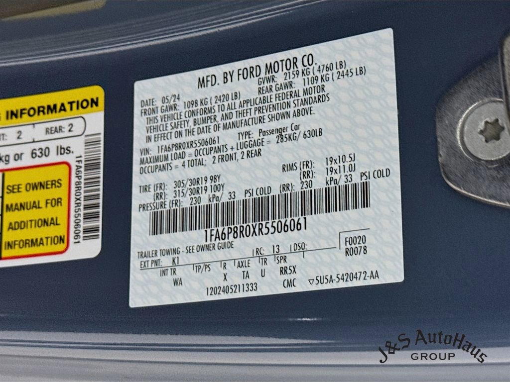 Used 2024 Ford Mustang Dark Horse w/ Dark Horse Handlin Package RWD image 41