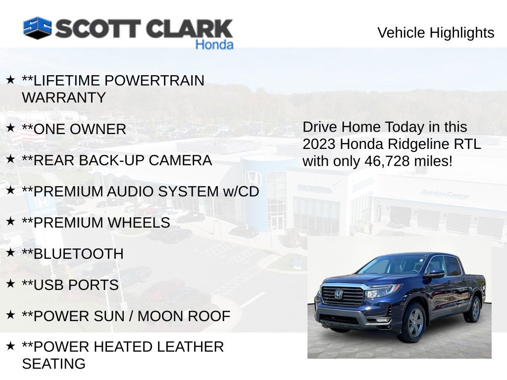 Used 2023 Honda Ridgeline RTL image 11