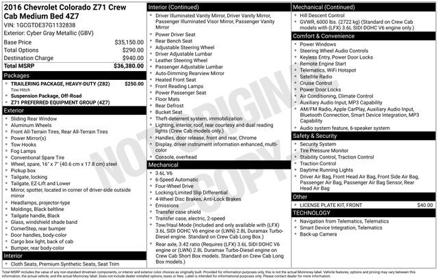 Used 2016 Chevrolet Colorado Z71 image 32