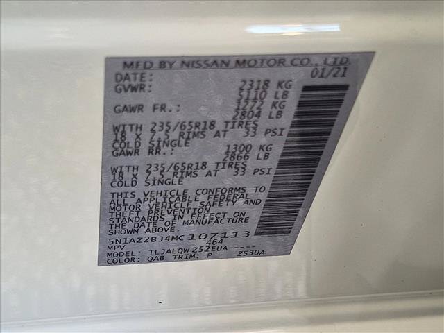 Used 2021 Nissan Murano SV w/ Cargo Package FWD image 24