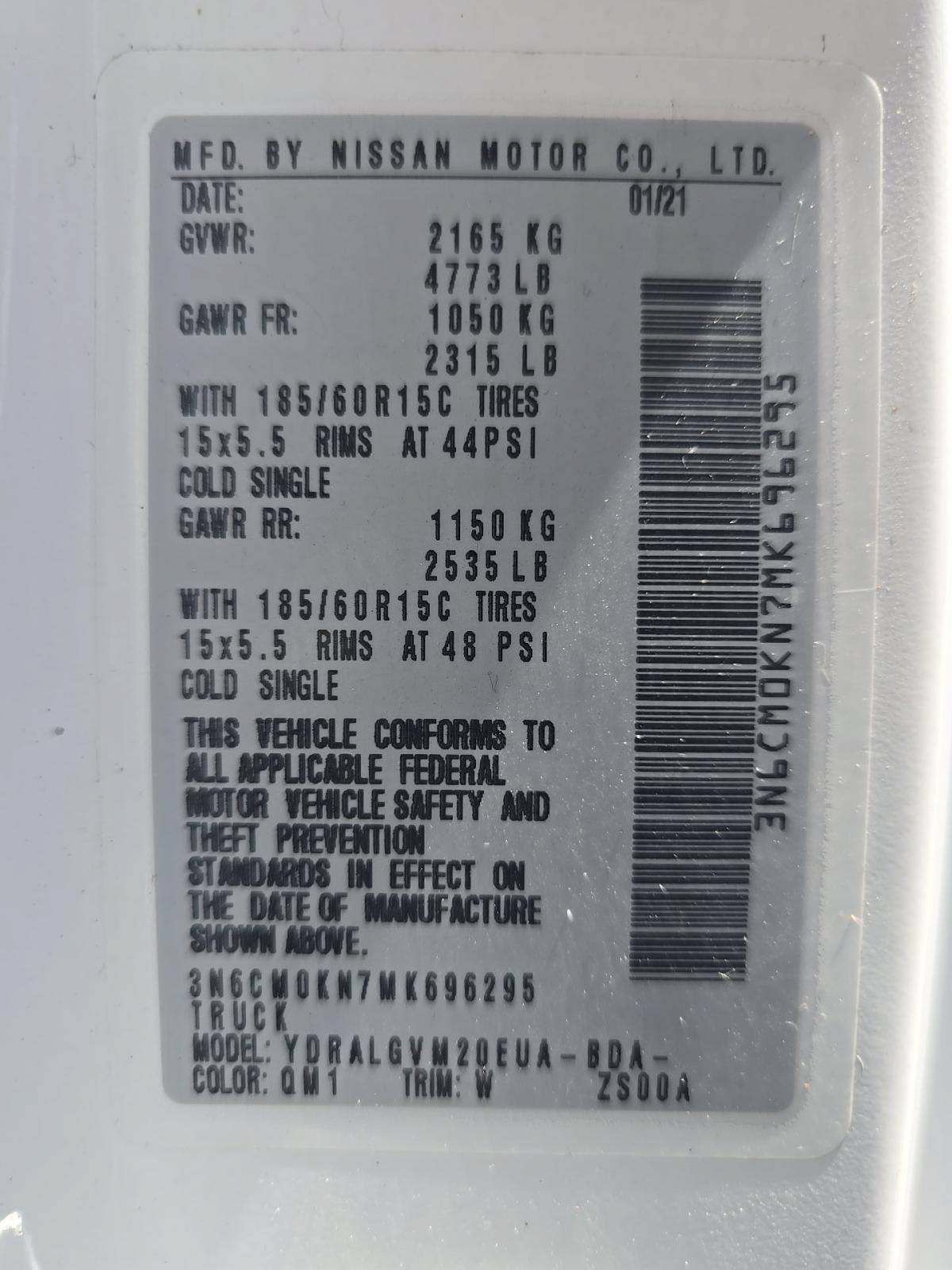 Used 2021 Nissan NV200 SV w/ Sliding Door Glass Package FWD image 36