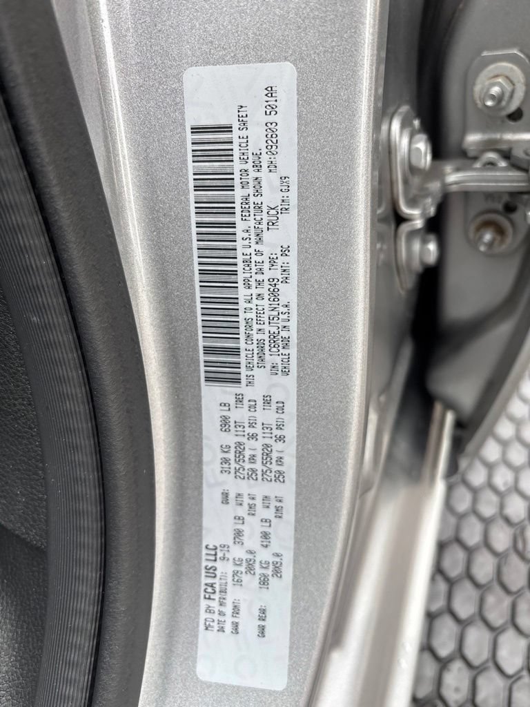 Used 2020 RAM 1500 Laramie w/ Sport Appearance Package RWD image 10