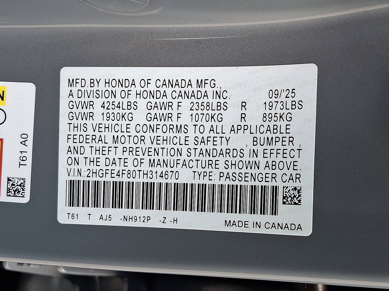 New 2026 Honda Civic Sport Touring image 10