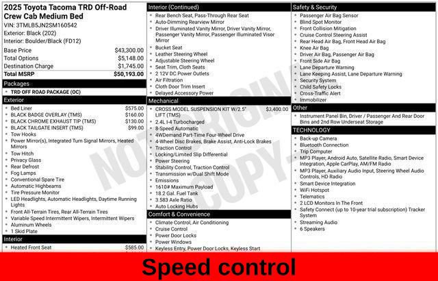 Used 2025 Toyota Tacoma TRD Off-Road AWD/4WD image 45