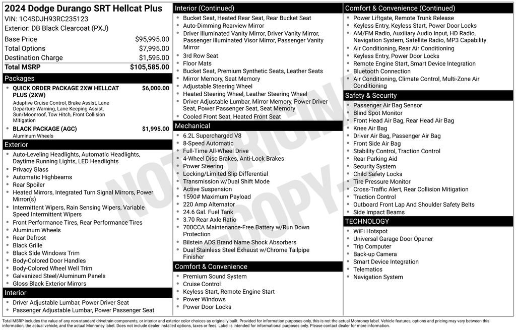 Used 2024 Dodge Durango SRT Hellcat image 37